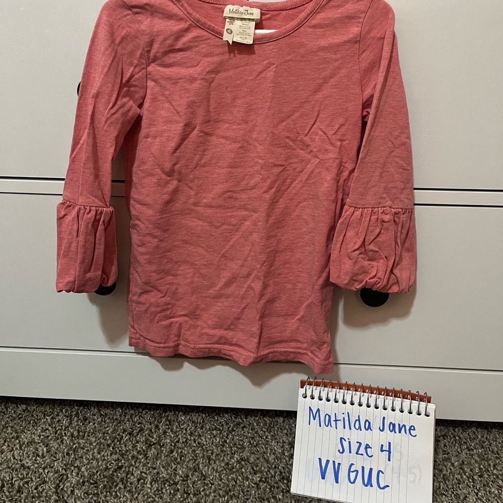 Dusty Pink MJ Top Size 4